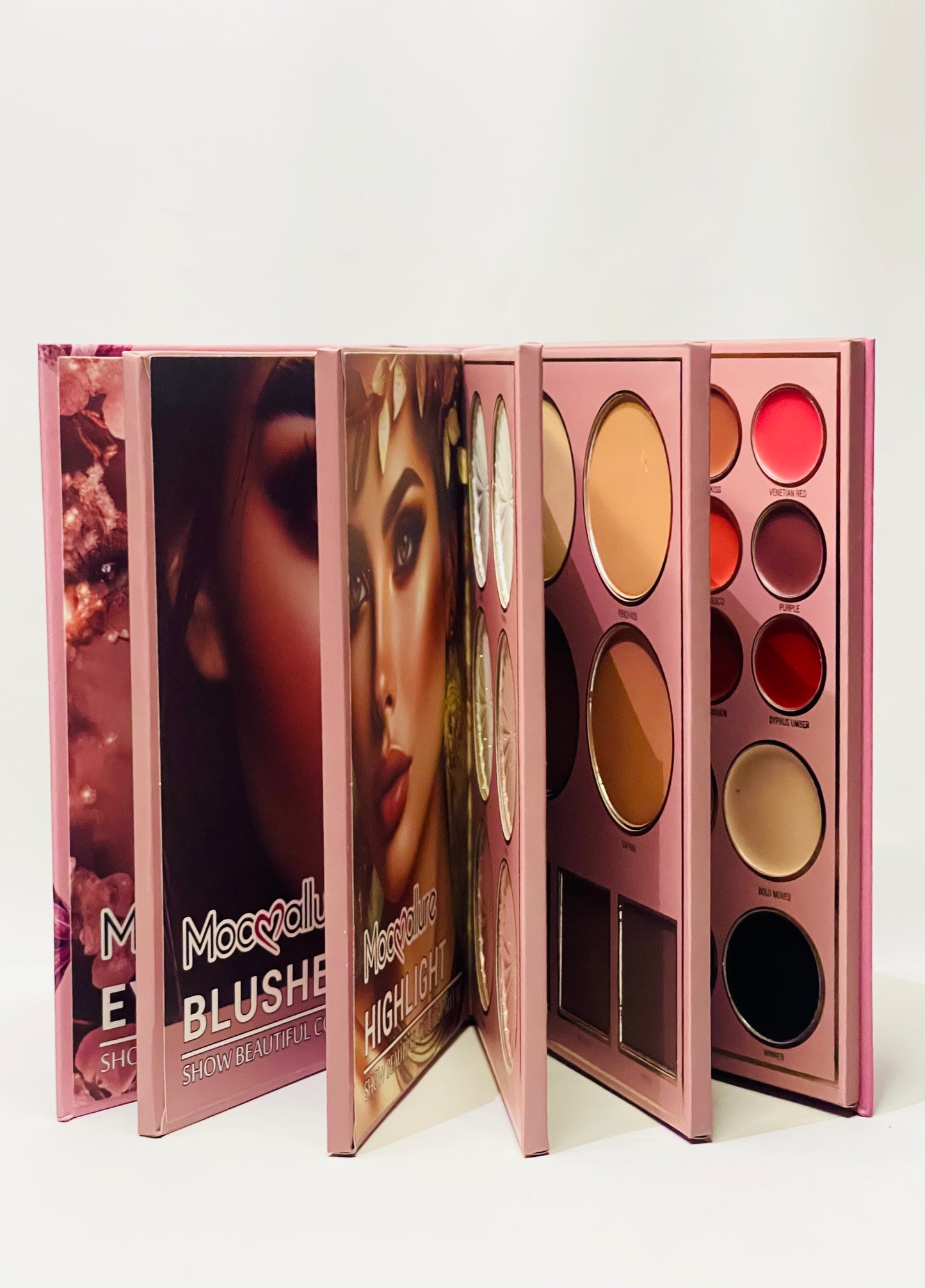 **Mocallure 5-in-1 Makeup Book Palette – All-in-One Beauty Essential**